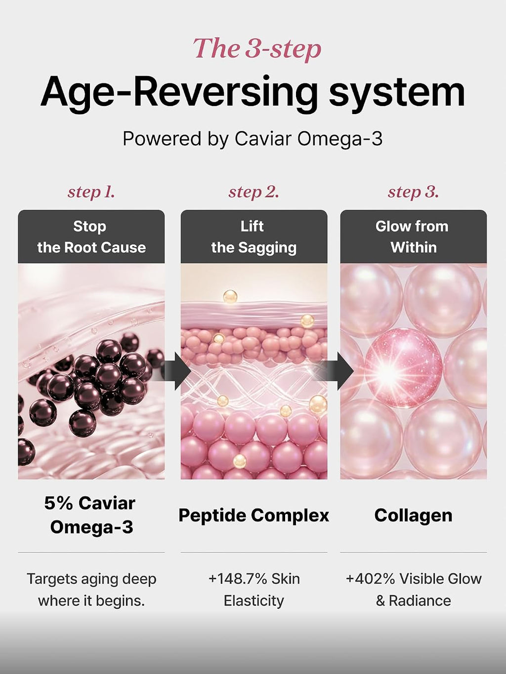Delere Caviar Glow Collagen Wrapping Mask | Korean Peel Off Face Mask for Glowing Skin and Visible Skin Tightening, 3.4oz