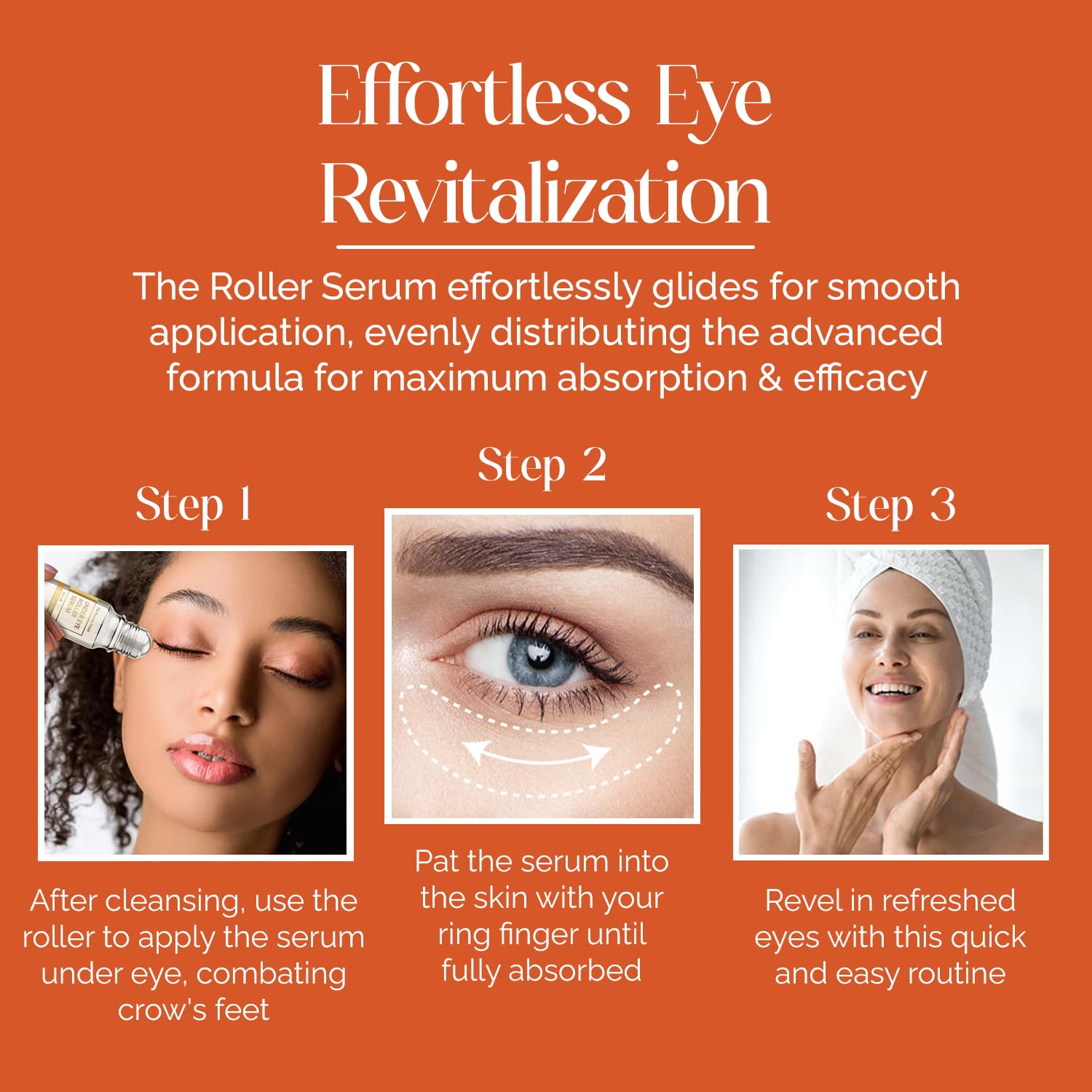 Bella Beauty Vitamin C Under Eye Roller Serum - Dermatologist Tested, Anti Aging, Korean Skin Care - Helps Minimize Dark Circles, Puffiness, Fine Lines - Vegan, Clean Beauty, Cruelty Free - Pack of 2